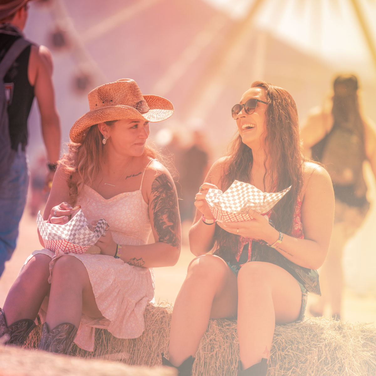 Festivalgoers at Stagecoach