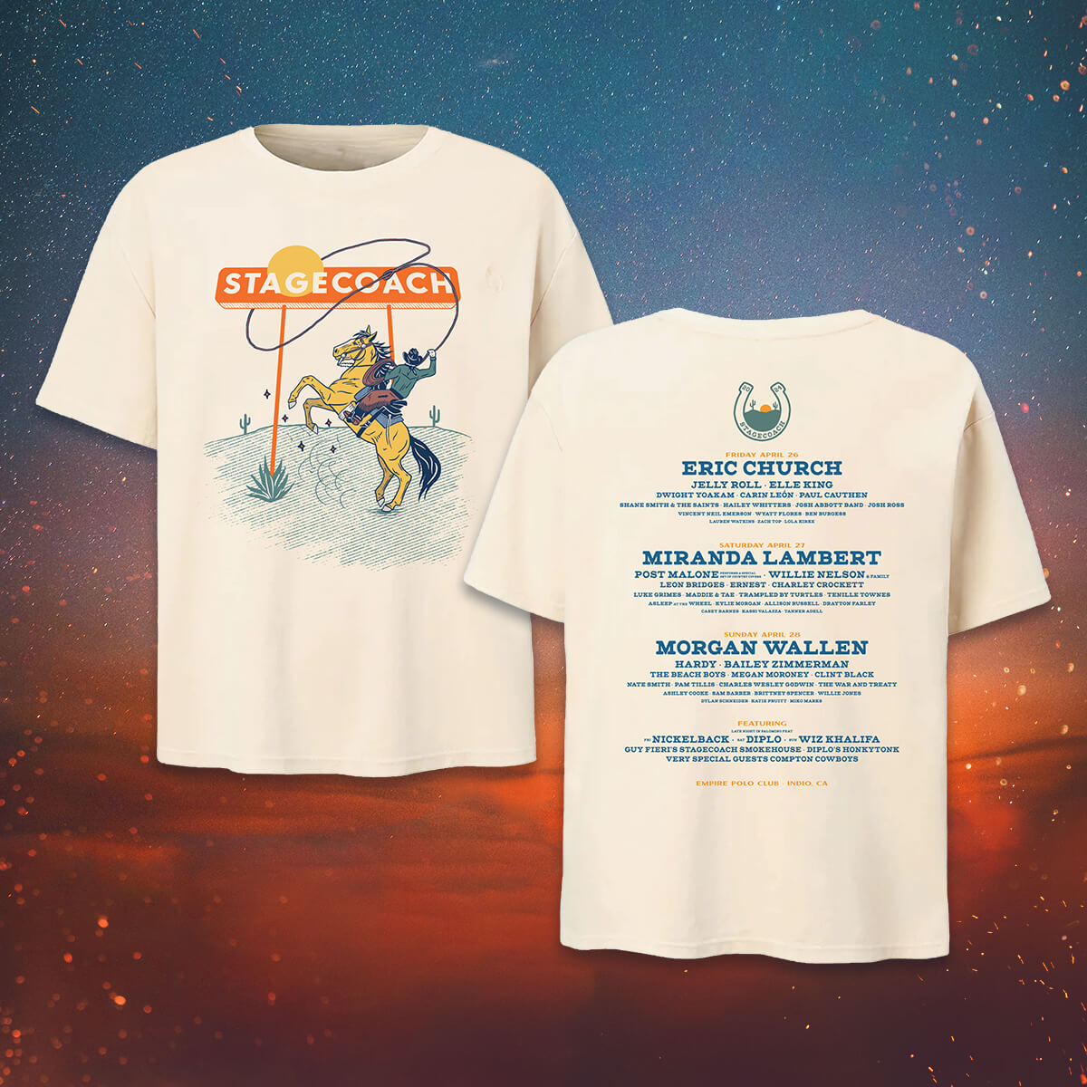 Limited Edition Stagecoach 2024 Lineup Tee