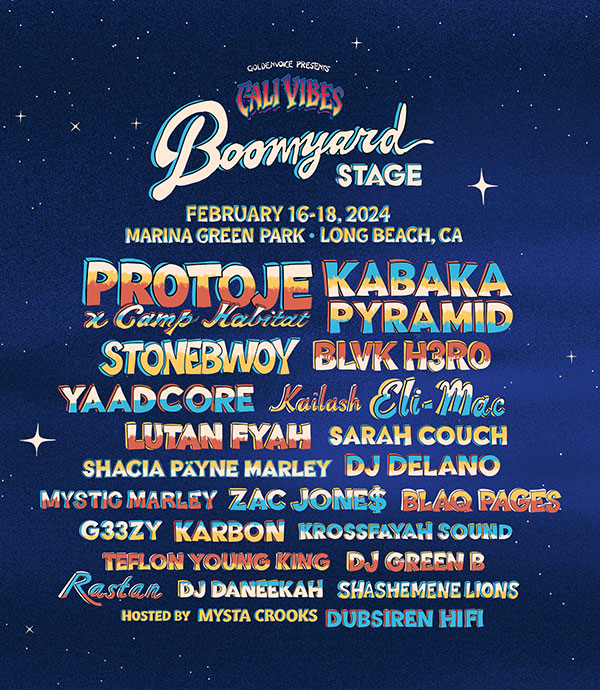 Boomyard stage lineup