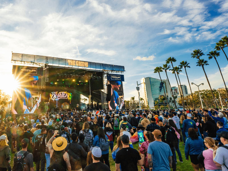 crowd watching show