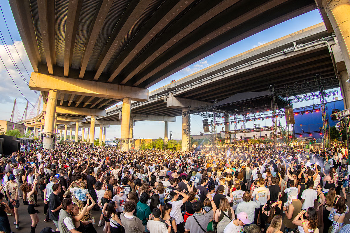 Fans at Four Tet concert