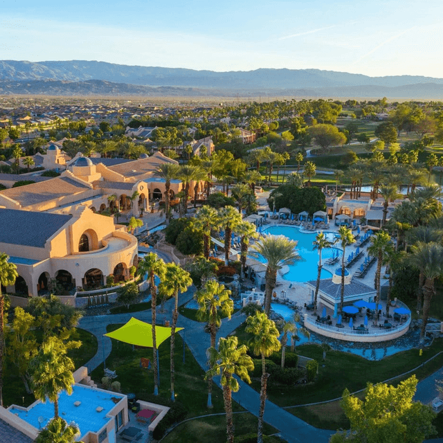 Aerial view of hotel