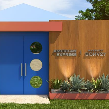 Amex x Marriot lounge