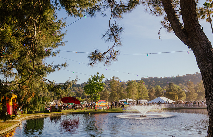 view of water fountain