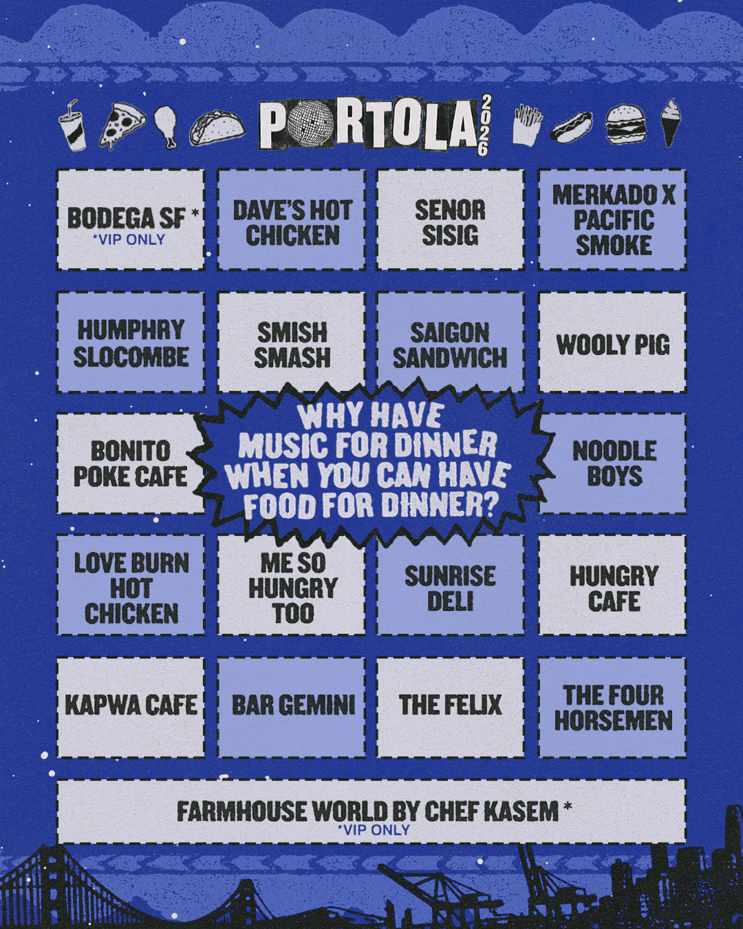 Food & Dev Lineup