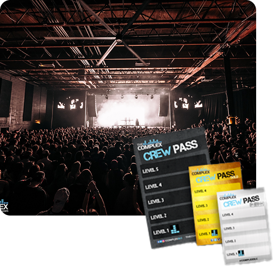 The Complex crew pass details