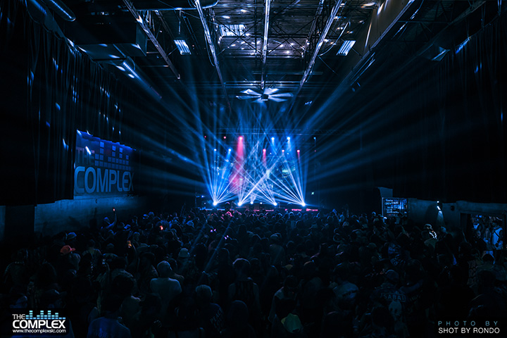 Light show at The Complex