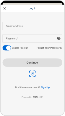 Festival App Login Page